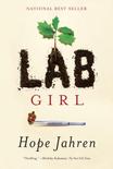A book cover with the title lab girl and an image of a cigarette.